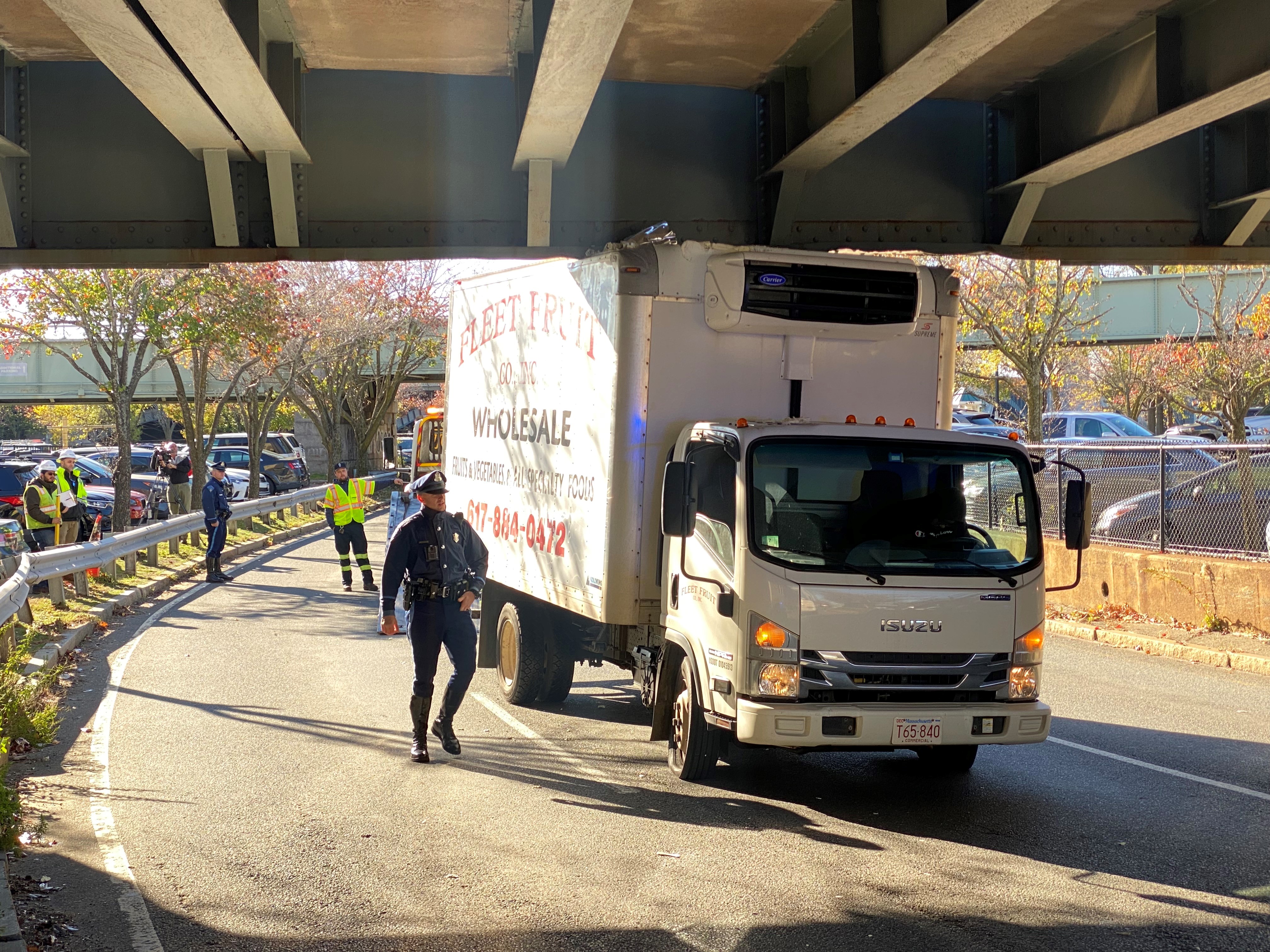 A "Storrowed" truck in Boston on Monday, Nov. 14, 2022. 