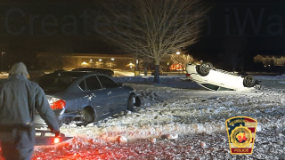 A driver was cited with "several motor vehicle offenses" following an overnight crash on Wednesday, Jan. 22, 2020.
