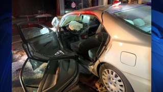 One person suffered life-threatening injuries on Wednesday, Dec. 25, 2019 after their vehicle crashed into an Applebee's restaurant in Derry, New Hampshire.