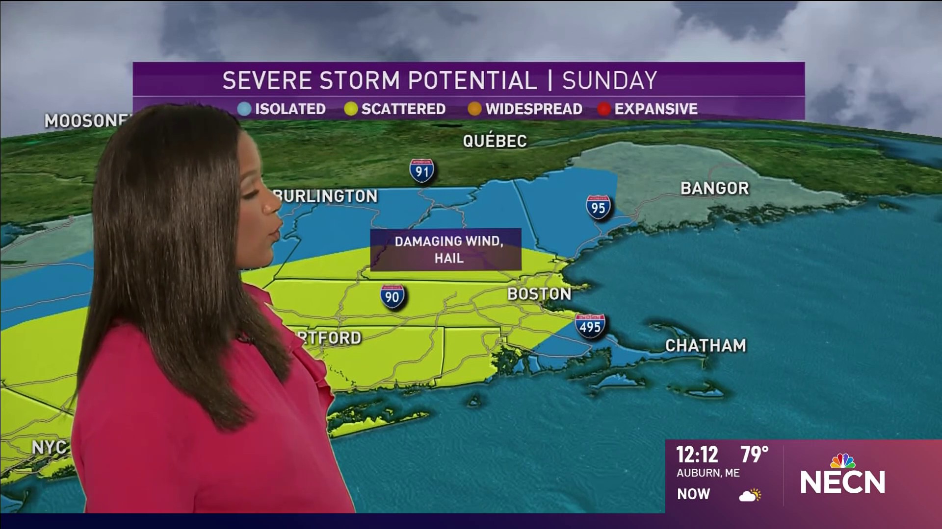 Scattered Storms Across New England Sunday – NECN