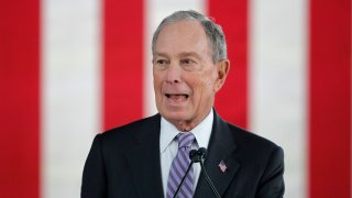 Democratic presidential candidate and former New York City Mayor Mike Bloomberg speaks at a campaign event in Raleigh, N.C., Thursday, Feb. 13, 2020.