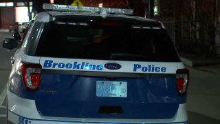 Brookline police cruiser