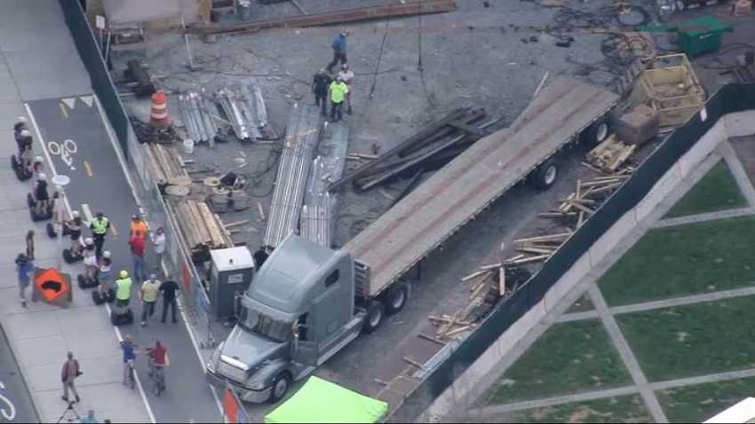 Steel Being Lifted By Crane At Td Garden Crashes To Ground In