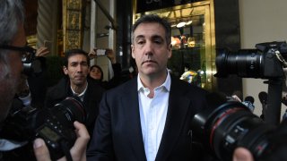 In this Feb. 26, 2019, file photo, Michael Cohen, former attorney and fixer for President Donald Trump, arrives at the Hart Senate Office Building before testifying to the Senate Intelligence Committee on Capitol Hill in Washington, D.C.