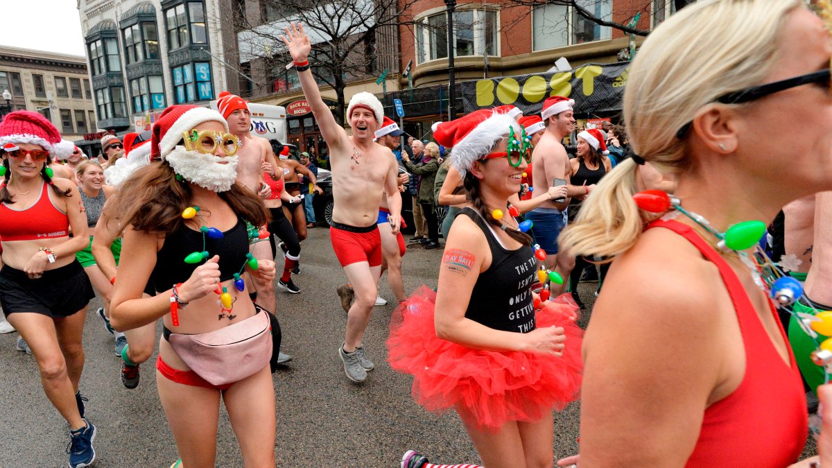 Santa Speedo Run Turns 20 in Boston NECN