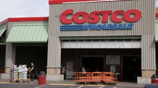 A customer leaves a Costco store on March 6, 2014 in Richmond, California.