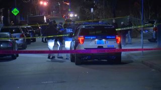 Police respond to a shooting in Mattapan.
