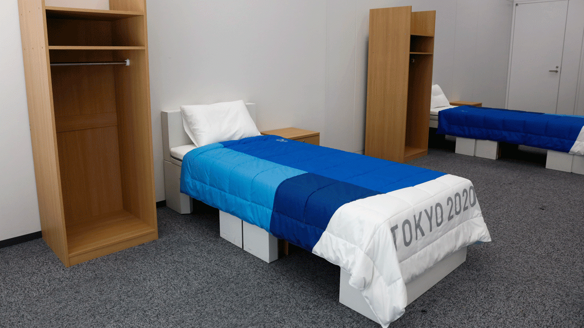 An Olympic First Cardboard Beds for Tokyo Athletes Village NECN