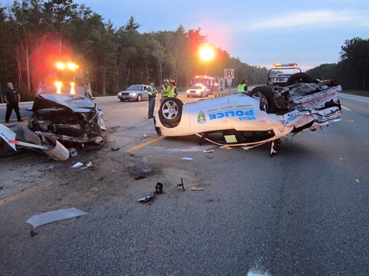 Police: Cruiser Flipped Over By Drunk Driver – NECN