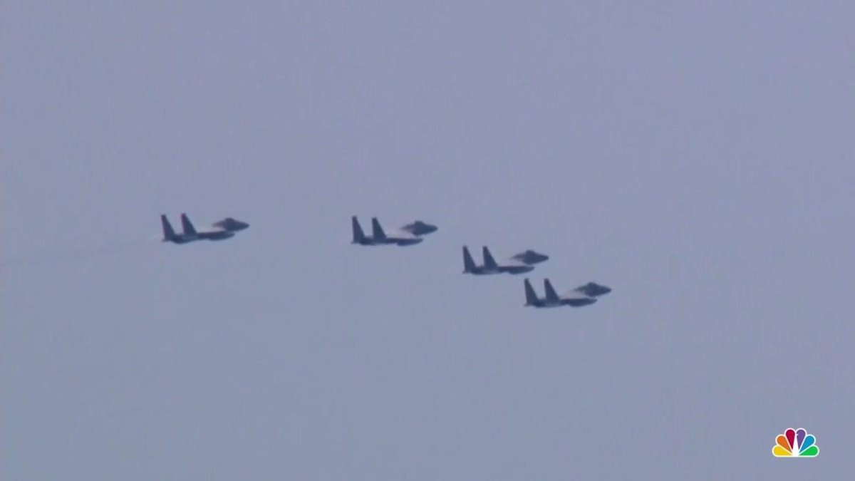 Four F15 Fighter Jets Fly Over Mass. to Honor Frontline Workers NECN