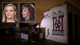 Reese Witherspoon and Reba McEntire react to tornado in Nashville