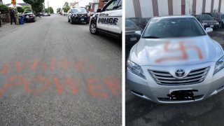 Revere hate crime graffiti
