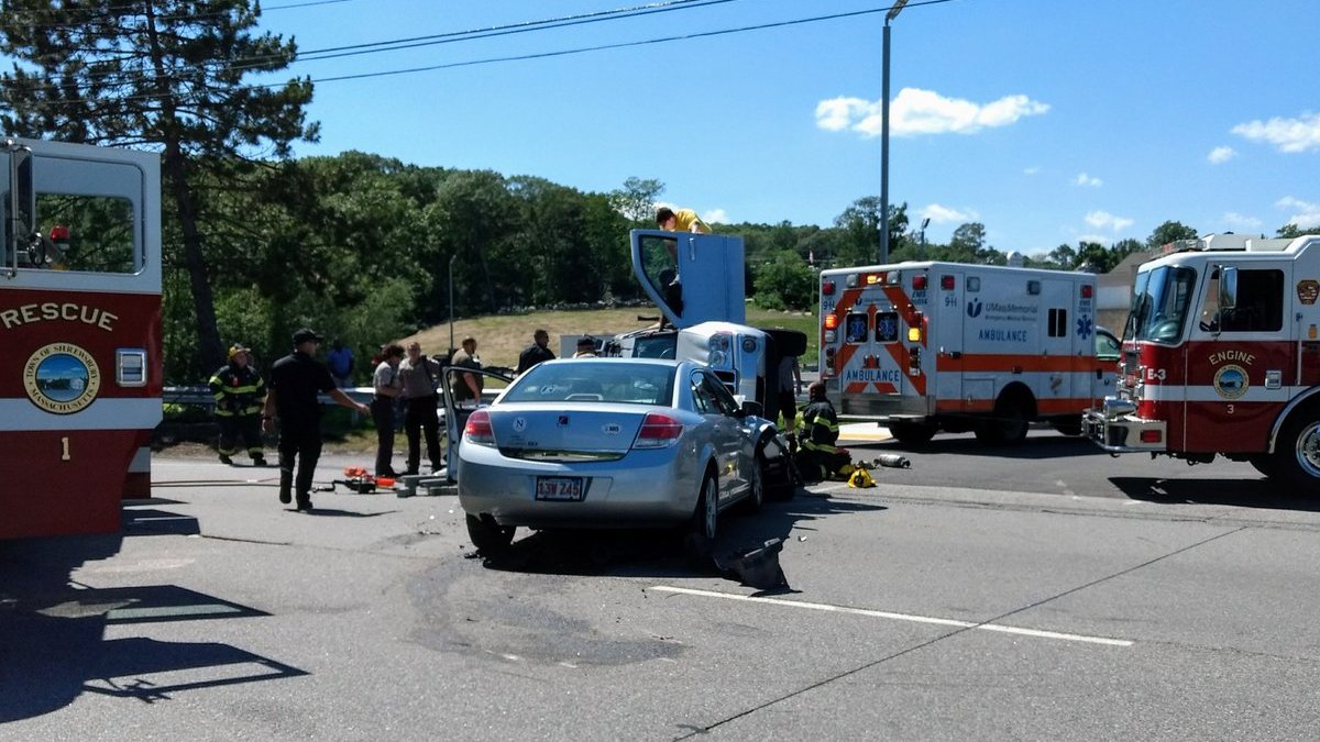 Car and SUV Crash in Shrewsbury – NECN