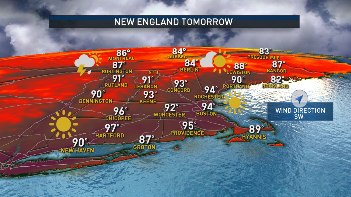 Temps Climb in the 90s, Heat Wave to Peak on Monday – NECN