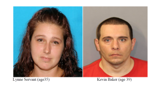 Lynne Servant and Kevin Baker are wanted in connection with a baby that overdosed on the powerful drug fentanyl in Fall River, Massachusetts