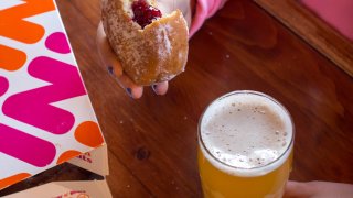 Harpoon Brewery and Dunkin beer