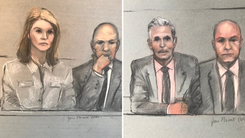 Lori Loughlin and Mossimo Giannulli Zoom courtroom sketches