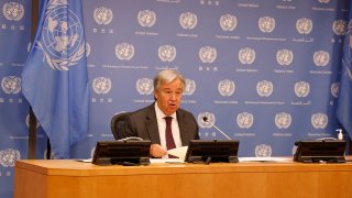 United Nations Secretary-General Antonio Guterres speaks