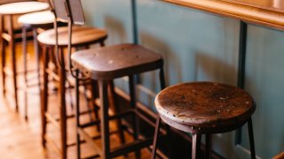 A stock photo showing bar stools.
