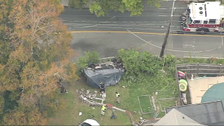 A deadly car wreck in Gloucester, Massachusetts