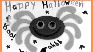 A hand-drawn spider, part of a letter from a Massachusetts child that was sent to Gov. Charlie Baker urging him not to cancel Halloween.