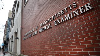 The Office of the Chief Medical Examiner state government office in Boston at 720 Albany St. is pictured on March 25, 2020.