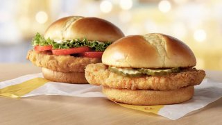 McDonald’s Crispy Chicken Sandwich and Deluxe Crispy Chicken Sandwich.