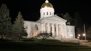 Vermont State House at Night 2