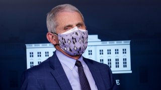 Dr. Anthony Fauci in a facemask