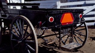 An open buggy in Amish Country, Lancaster, Pennsylvania