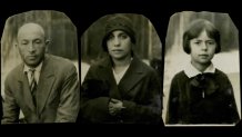 From left: her father, Shimon Epstein, her mother, Malke Epstein and her sister, Esye Epstein. There are no known photos of Beba Epstein's brothers Mote and Khayim.