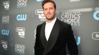 In this Jan. 11, 2018, file photo, actor Armie Hammer attends The 23rd Annual Critics' Choice Awards at Barker Hangar in Santa Monica, California.