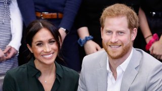 In this Oct. 3, 2018, file photo, Meghan, Duchess of Sussex, and Prince Harry, Duke of Sussex, make an official visit to the Joff Youth Centre in Peacehaven, United Kingdom.