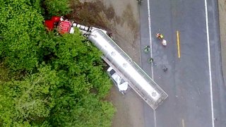 bourne tractor trailer crash