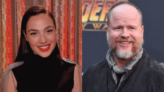Gal Gadot (left) appears on "The Tonight Show Starring Jimmy Fallon" on Dec. 14, 2020. Joss Whedon (right) arrives at the world premiere of "Avengers: Infinity War" on Monday, April 23, 2018, in Los Angeles.