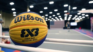 LAS VEGAS, NV - JULY 13: A Wilson basketball used during the USA Womens National 3x3 Team practice on July 13, 2021 at Mandalay Bay Convention Center in Las Vegas, Nevada.