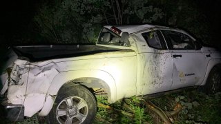 Five people were injured in a crash in Lyndon, Vermont, on Sunday night when one of two cars involved hit a moose.