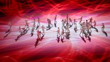 Performers symbolizing the heart of an athlete and the Olympics at large dance during the Opening Ceremony of the Tokyo 2020 Olympic Games at Olympic Stadium on July 23, 2021 in Tokyo, Japan.