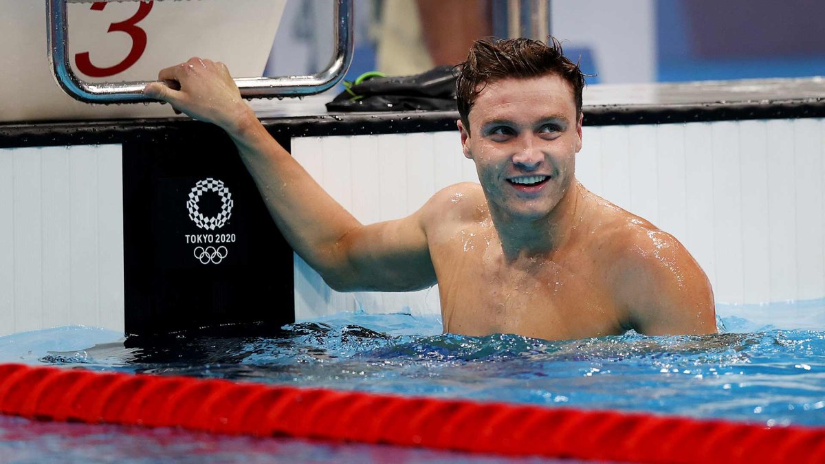 Finke Takes Gold in Men's 1500m Freestyle - NECN