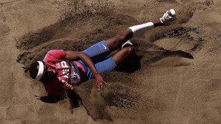 Will Claye of Team United States competes in the Men's Triple Jump Final
