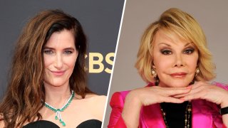 Kathryn Hahn, left, and Joan Rivers, right.