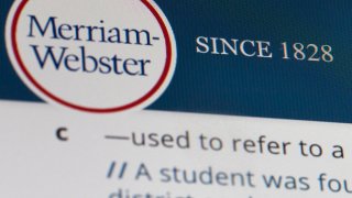 Merriam-Webster.com is displayed on a computer screen
