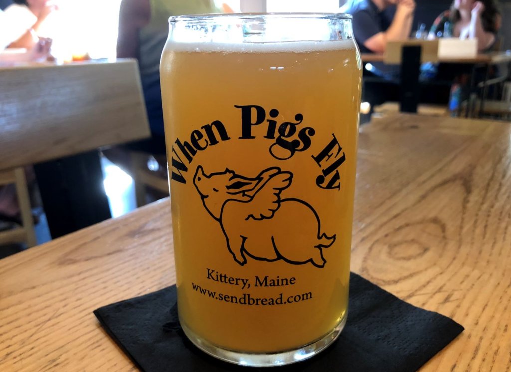 Beer at When Pigs Fly in Kittery, Maine