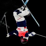 United States Jaelin Kauf competes in the women's moguls finals at Genting Snow Park, Feb. 6, 2022, Zhangjiakou, China. Kauf would bring home the US' second silver and second medal with her performance.