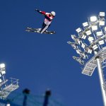 Megan Nick of Team USA competes during the women's aerials qualification