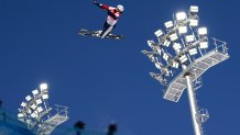 Megan Nick of Team USA competes during the women's aerials qualification