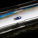 Ashley Farquharson of Team USA during the Women's Luge event