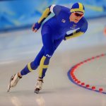 Nils van der Poel sets a new Olympic record time of 6:08.84 during the Men's 5000m, snagging gold for Sweden on Feb. 6, 2022, in Beijing, China.