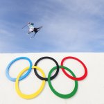 Darian Stevens of Team United States performs a trick during the Women's Freestyle Skiing Freeski Big Air Qualification on Day 3 of the 2022 Winter Olympics at Big Air Shougang on Feb. 7, 2022, in Beijing, China.