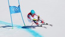 Ryan Cochran-Siegle of Team United States skis during the Men's Super-G on day four of the 2022 Winter Olympics at National Alpine Ski Centre on Feb. 8, 2022, in Yanqing, China.